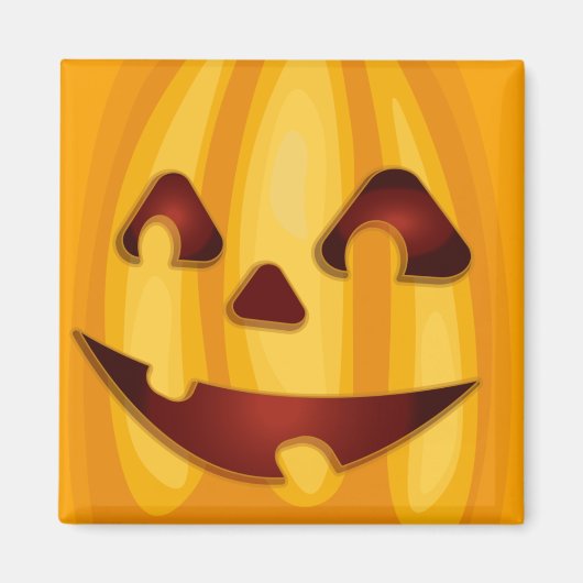 Kürbisgemälde, die Halloween-Design lächeln Magnet (Vorne)