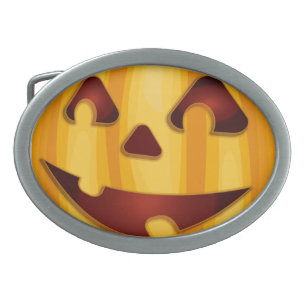 Kürbisgemälde, die Halloween-Design lächeln Ovale Gürtelschnalle