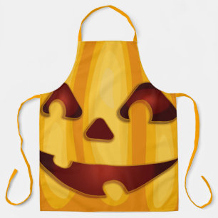 Kürbisgemälde, die Halloween-Design lächeln Schürze