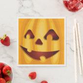 Kürbisgemälde, die Halloween-Design lächeln Serviette (Beispiel)