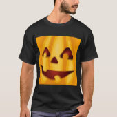 Kürbisgemüse lächelnd Halloween-Design-T - Shirt (Vorderseite)