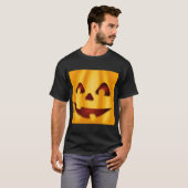 Kürbisgemüse lächelnd Halloween-Design-T - Shirt (Vorne ganz)