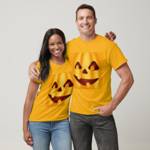 Kürbisgemüse lächelnd Halloween-Design-T - Shirt