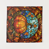 Kürbisgepolstertes Glasband Wandteppich (Vorderseite (Horizontal))