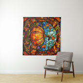 Kürbisgepolstertes Glasband Wandteppich (Beispiel (Horizontal))