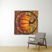 Kürbisgepolstertes Glasband Wandteppich (Beispiel (Horizontal))