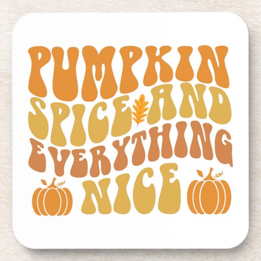 Kürbisgeruch und alles Gute Getränkeuntersetzer (Vorderseite)