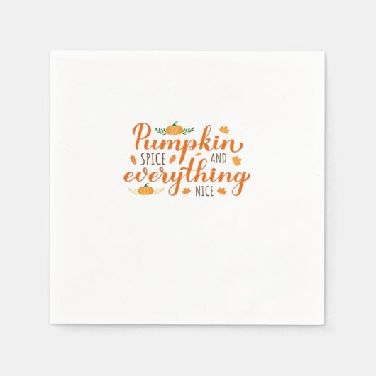 Kürbisgeruch und alles Gute Grundausstattung Serviette (Vorderseite)