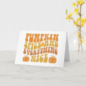 Kürbisgeruch und alles Gute Karte (Gelbe Blume)