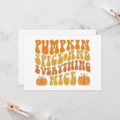 Kürbisgeruch und alles Gute Karte (Vorderseite/Rückseite Beispiel)