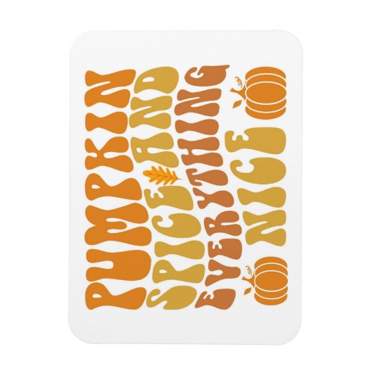 Kürbisgeruch und alles Gute Magnet (Vertikal)