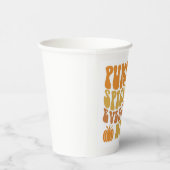 Kürbisgeruch und alles Gute Pappbecher (Rechts)