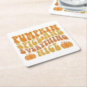 Kürbisgeruch und alles Gute Rechteckiger Pappuntersetzer (angewinkelt)
