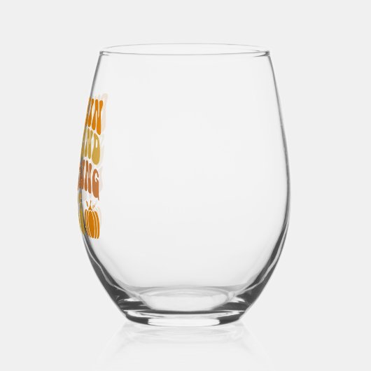 Kürbisgeruch und alles Gute Weinglas Ohne Stiel (Links)