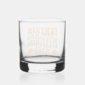 Kürbisgeruch und alles Gute Whiskyglas (Rückseite)