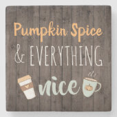 Kürbisgeruch und alles Nizza Steinuntersetzer (Vorderseite)