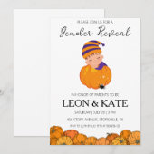 Kürbisgeschlecht: Einladungen (Vorne/Hinten)