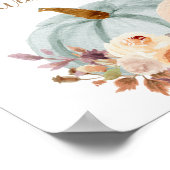 Kürbisgeschlecht offenbart Plakat tragen Ihre Rats (Ecke)