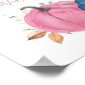 Kürbisgeschlecht offenbart Plakat tragen Ihre Rats (Ecke)