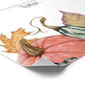 Kürbisgeschlecht offenbart Wählerzeichen-Plakat Poster (Ecke)