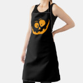 Kürbisgesicht, einfache und elegante Halloween-Sch Schürze (InSitu)