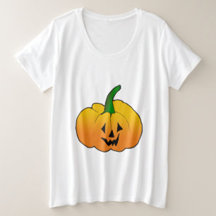 Kürbisgesicht  große größe T-Shirt