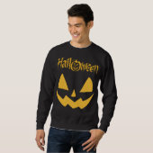 Kürbisgesicht, Halloween Custom Sweatshirt (Vorne ganz)