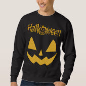 Kürbisgesicht, Halloween Custom Sweatshirt (Vorderseite)
