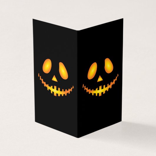 Kürbisgesicht Halloween Kürbislaterne Spooky (Vorderseite)
