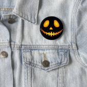 Kürbisgesicht Halloween Kürbislaterne Spooky Button (Beispiel)