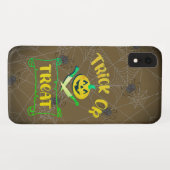 Kürbisgesicht Halloween oder Kreuzknochen probiere Case-Mate iPhone Hülle (Rückseite (Horizontal))