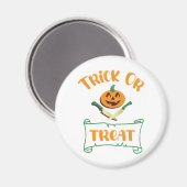 Kürbisgesicht Halloween oder Kreuzknochen probiere Magnet (Vorderseite/Rückseite)