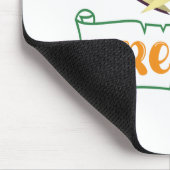 Kürbisgesicht Halloween oder Kreuzknochen probiere Mousepad (Ecke)