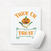 Kürbisgesicht Halloween oder Kreuzknochen probiere Mousepad (Mit Mouse)