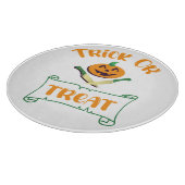 Kürbisgesicht Halloween oder Kreuzknochen probiere Schneidebrett (Ecke)