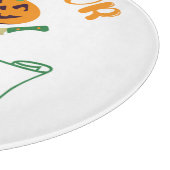 Kürbisgesicht Halloween oder Kreuzknochen probiere Schneidebrett (Ecke)