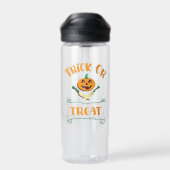 Kürbisgesicht Halloween oder Kreuzknochen probiere Trinkflasche (Rückseite)