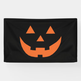 Kürbisgesicht Halloween-Orange-Kürbislaterne Banner
