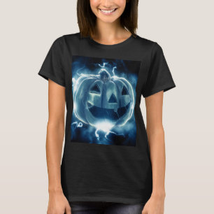 Kürbisgesicht im Regen T-Shirt