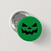 Kürbisgesicht Jack-o-Lantern Button (Vorne & Hinten)
