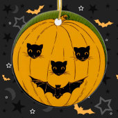 Kürbisgesicht Keramikornament