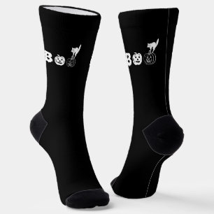 Kürbisgesicht-Kürbislaterne-Typografie Socken