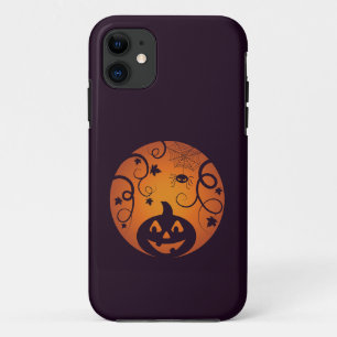 Kürbisgesicht und Spinne der Kürbislaterne Hallowe Case-Mate iPhone Hülle