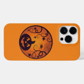 Kürbisgesicht und Spinne der Kürbislaterne Hallowe iPhone Hülle (Rückseite (Horizontal))