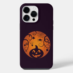 Kürbisgesicht und Spinne der Kürbislaterne Hallowe iPhone 14 Pro Max Hülle