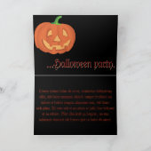Kürbisgesicht zu Halloween Karte (Innenseite)