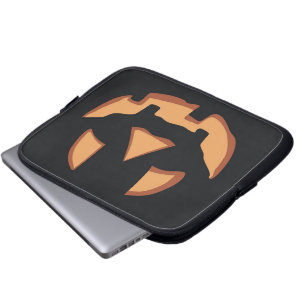 Kürbisgesicht zu Halloween Laptopschutzhülle