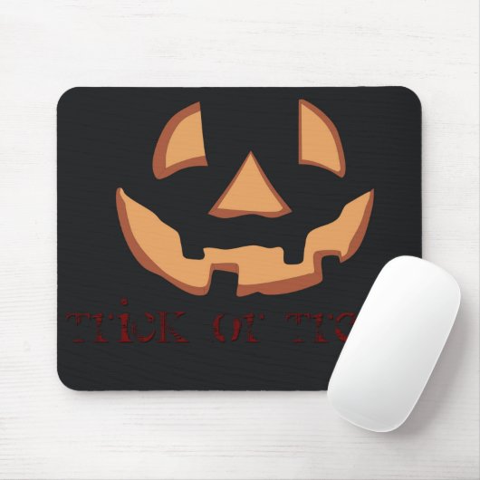 Kürbisgesicht zu Halloween Mousepad (Mit Mouse)