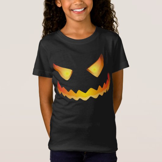 Kürbisgesicht zu Halloween.. T-Shirt (Vorderseite)