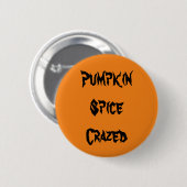 Kürbisgespinst Button (Vorne & Hinten)